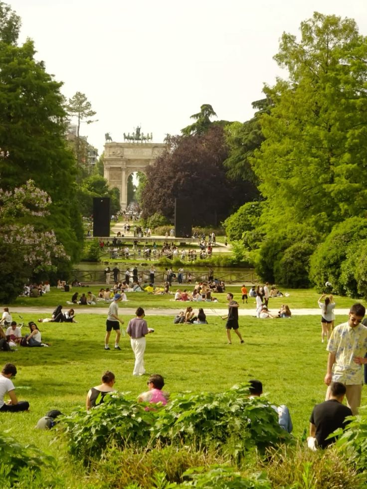 Parco Sempione con Arco della Pace